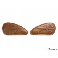 LUIMOTO TANK LEAF UNION JACK Tank Pads for the Triumph Bonneville, Thruxton, and Scrambler LUIMOTO TANK LEAF UNION JACK Tank Pads for the Triumph Bonneville, Thruxton, and Scrambler